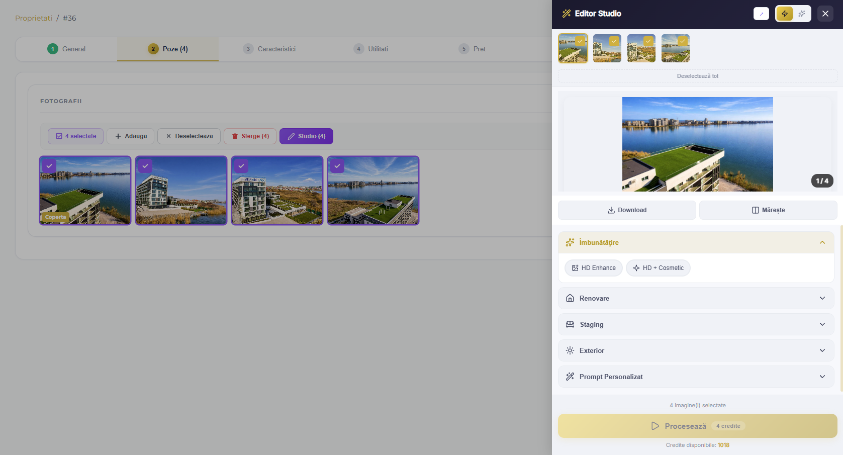 Mini-studio integrat în galerie